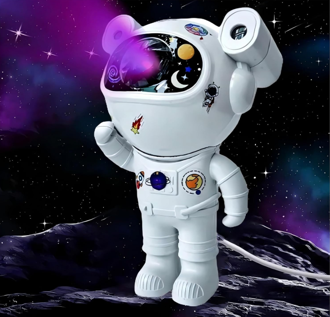 🚀🌌 ASTRONAUT GALAXY PROJECTOR 5U1 – PROJEKTOR ZVJEZDANOG NEBA, MJESECA I GALAKSIJE SA BLUETOOTH ZVUČNIKOM!