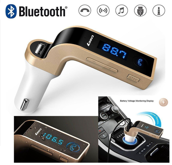 🚗🎵 CARG7 BLUETOOTH FM TRANSMITER ZA AUTOMOBIL – USB PUNJAČ, MP3 PLAYER I HANDS-FREE POZIVI!