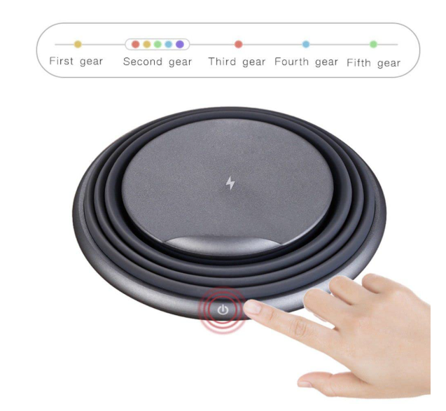 🌈⚡ DRUMSTONE 3U1 – BEŽIČNI QI PUNJAČ, DRŽAČ TELEFONA I LED NOĆNA LAMPA SA ŠARENIM OSVJETLJENJEM!