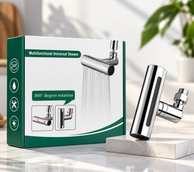 🚰🔥 ROTIRAJUĆI NASTAVAK ZA ČESMU 360° – 2 NAČINA MLAZA, FLEKSIBILNO USMJERAVANJE VODE I ZAŠTITA OD PRSKANJA!