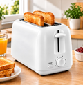 🍞🔥 ELEKTRIČNI TOSTER ZA HLJEB 700W – 2 KRIŠKE, 6 NIVOA PEČENJA I MODERAN BIJELI DIZAJN!