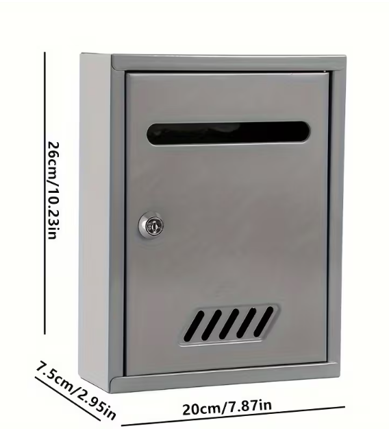 📮🔐 ZIDNA KUTIJA ZA POSTU – PRAKTIČNA KUTIJA S OTVOROM ZA ZAKLJUČAVANJE!