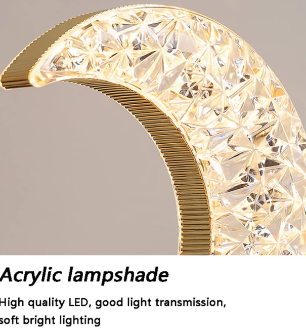 ⭐🌙 KRISTALNA LED LAMPA ZVIJEZDA I MJESEC – TOUCH KONTROLA, 3 NIVOA OSVJETLJENJA I USB PUNJENJE!