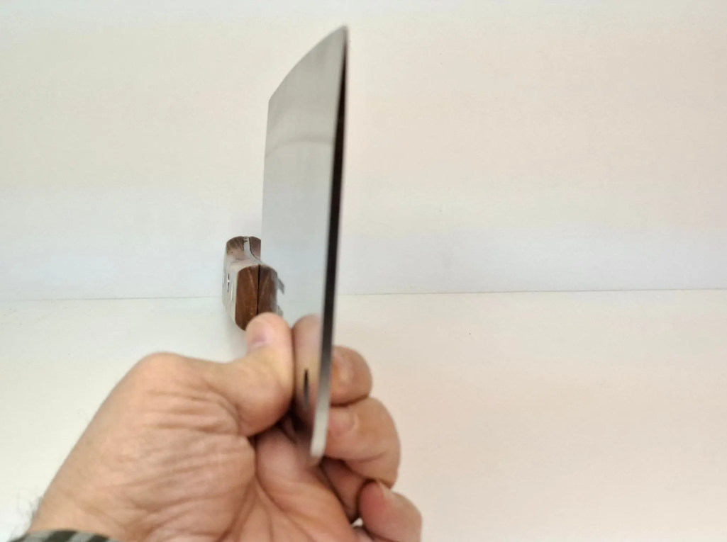 🔪🔥 VELIKI MASIVNI KUHINJSKI NOŽ SA DRVENOM DRŠKOM – 39 CM, TEŽINA 900 G, OŠTRICA 23 CM!