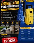 💦🔥 KAMTECH VISOKOTLAČNI PERAČ 1600W – PRITISAK 120 BAR, SNAŽNO I EFIKASNO PRANJE AUTA, DVORIŠTA, TERASA I FASADA!