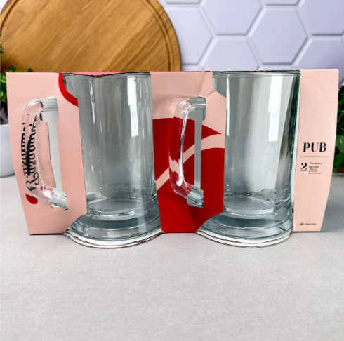 🍺 SET 2/1 KRIGLE ZA PIVO – 670 ML