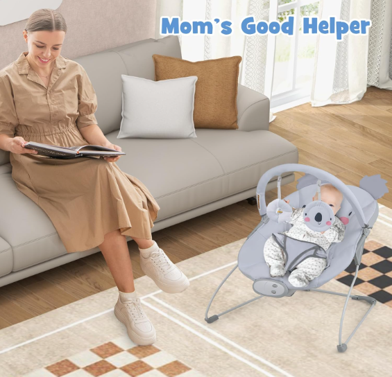 👶✨ BABY JOY COMFORT LJULJAČKA ZA BEBU S VIBRACIJOM I MUZIKOM (0–9 KG)