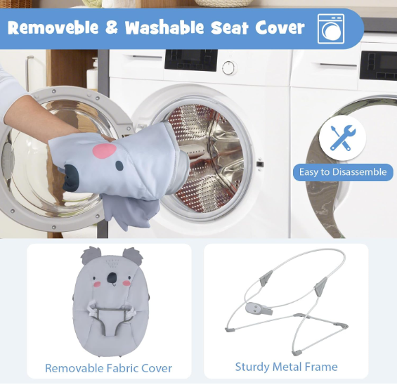 👶✨ BABY JOY COMFORT LJULJAČKA ZA BEBU S VIBRACIJOM I MUZIKOM (0–9 KG)