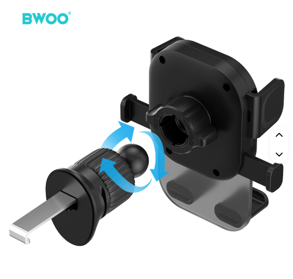 🚗📱 BWOO 2025 UNIVERZALNI AUTO DRŽAČ ZA MOBITEL – 360° ROTACIJA (VENTILACIJA)