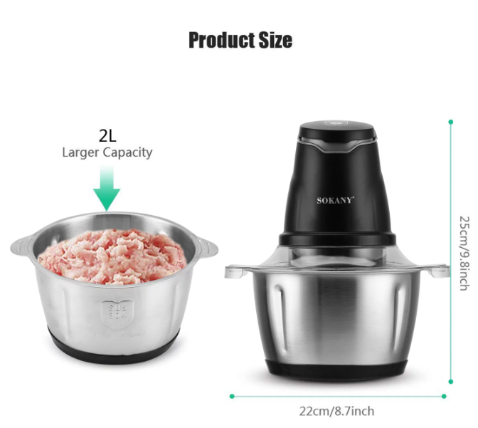 🥩 APARAT ZA MLJEVENJE MESA – 2 L | 400 W