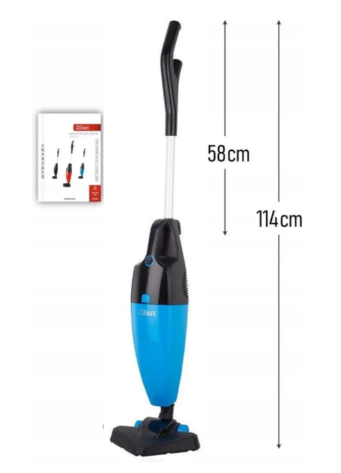 🌀 VERTIKALNI USISIVAČ SA POSUDOM – 800 W (EKV. 1600 W)