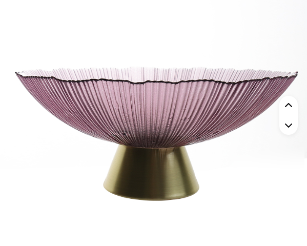 🍓 INCRIZMA ELEGANTNA STAKLENA ZDJELA NA POSTOLJU – 25 CM