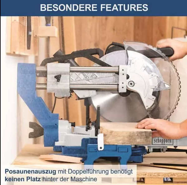 ⚡ PREKLOPNA POTEZNA PILA SCHEPPACH HM305SL – 305 mm / 2000 W