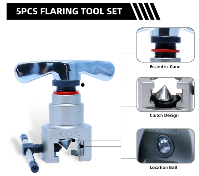 🔧🔥 SET ZA PERTLOVANJE (FLARANJE) CIJEVI – PROFESIONALNI 45° ECCENTRIC 🔥🔧
