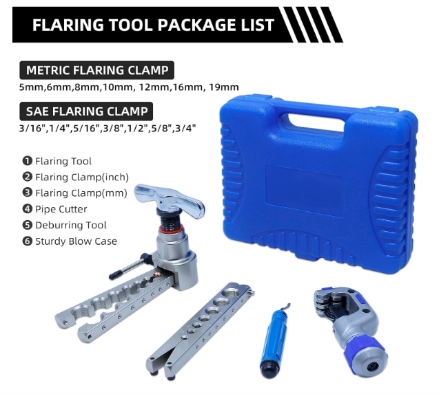 🔧🔥 SET ZA PERTLOVANJE (FLARANJE) CIJEVI – PROFESIONALNI 45° ECCENTRIC 🔥🔧