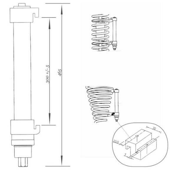 🔧🔥 ALAT ZA DEMONTAŽU AMORTIZERA SA ZAŠTITNOM ČAHUROM – PROFESIONALNI SET 🔥🔧