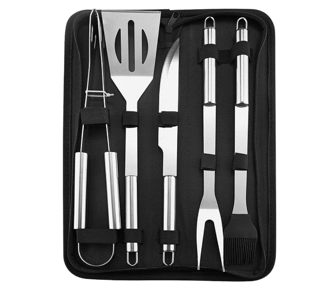 🔥 BBQ GRILL TOOL SET – 5-DIJELNI INOX SET ZA PRAVE MAJSTORE ROŠTILJA