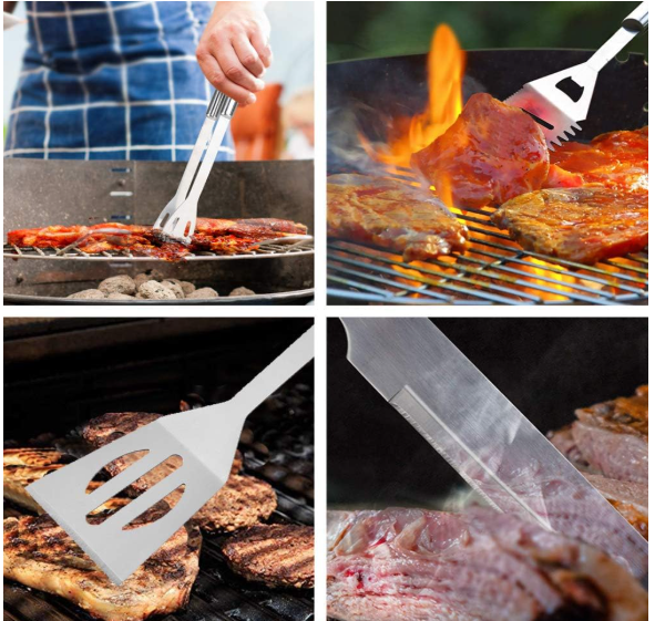 🔥 BBQ GRILL TOOL SET – 5-DIJELNI INOX SET ZA PRAVE MAJSTORE ROŠTILJA