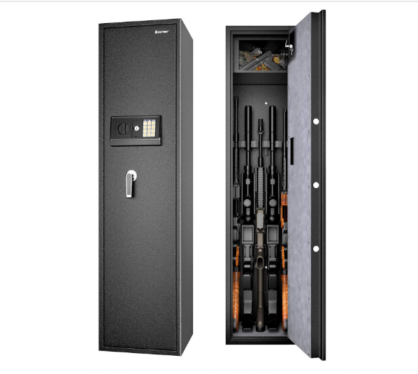 🔐 ORMAR ZA ORUŽJE – SIGURNOSNI SEF 1450 × 300 × 350 mm | ELEKTRONSKA BRAVA | ČELIK