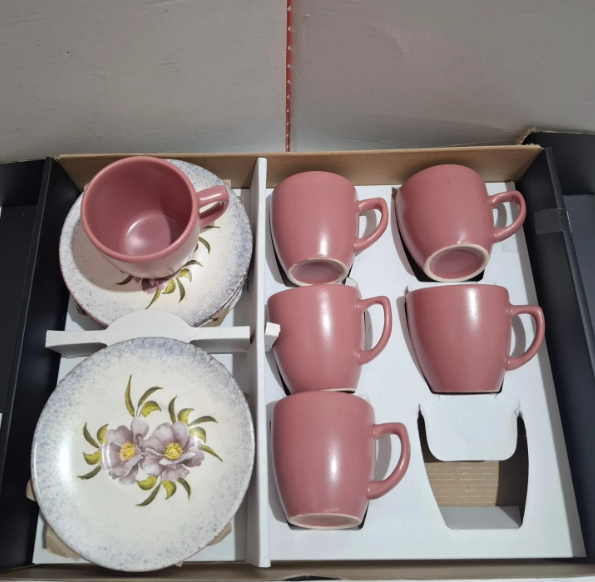 ☕ KERAMIČKI SET ŠOLJA I TACNI ZA KAFU 12/1 – 200 ML