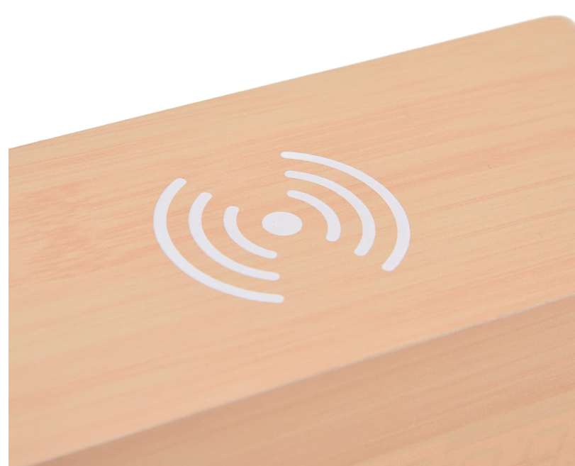 ⏰ LUKSUZNI DIGITALNI DRVENI SAT SA ALARMOM I BEŽIČNIM PUNJENJEM ⏰