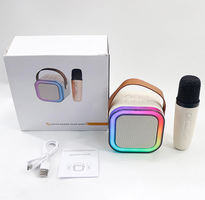 🔥 K12 BLUETOOTH KARAOKE ZVUČNIK SA MIKROFONOM – MINI KUĆNI KTV ZA DJECU I PORODICU 🔥