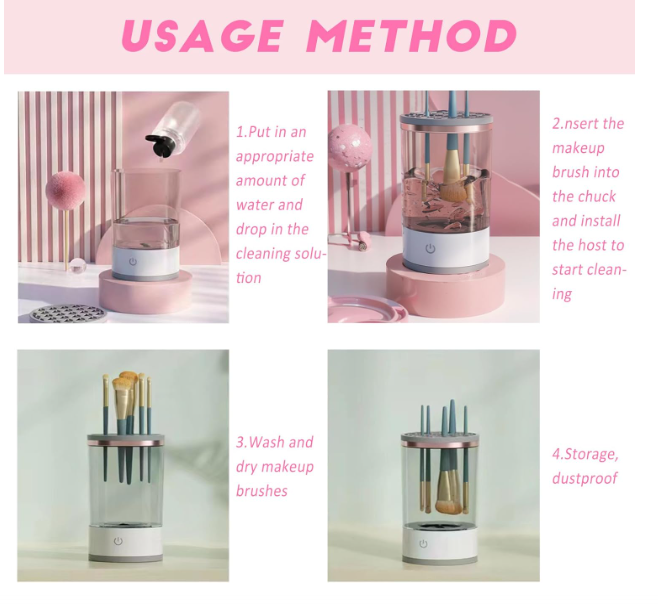 💄 Electric Makeup Brush Cleaner – Automatski čistač četkica za šminku