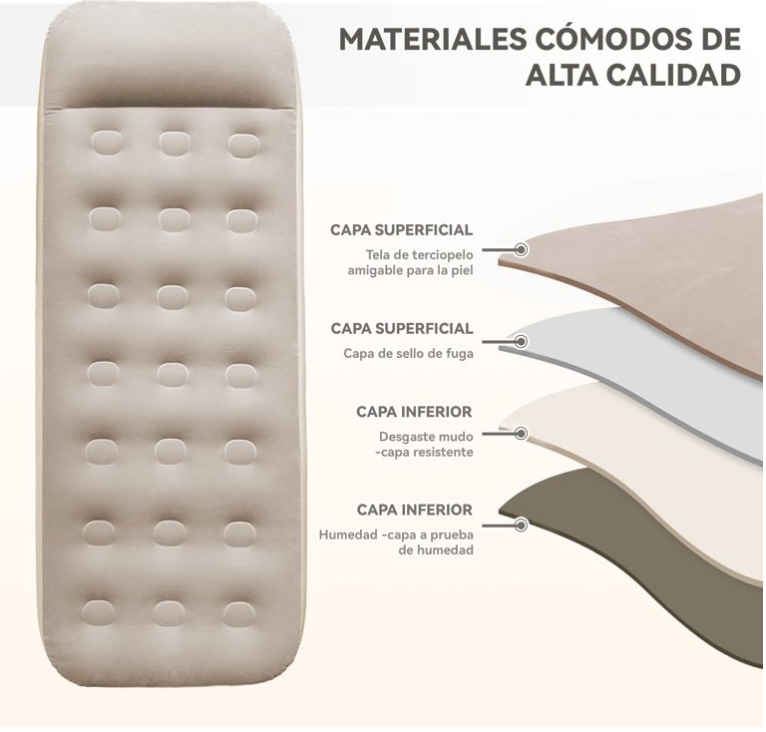 🛌💨 INFLATABLE AIR BED – UDOBAN SAN GDJE GOD DA SI! 🏕️🔥