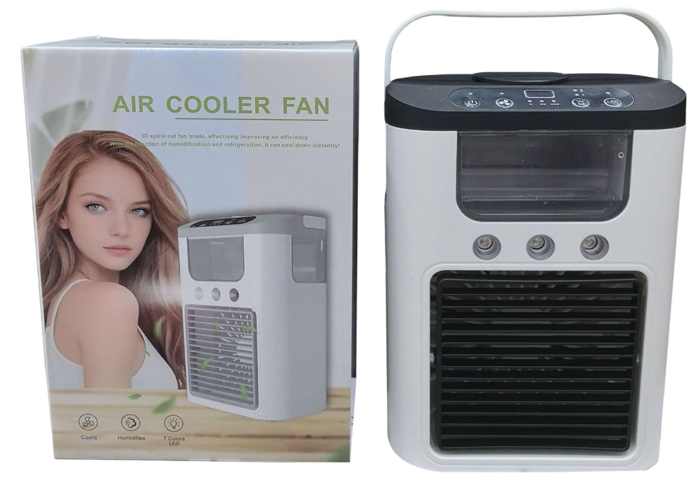 ❄️💨 MINI AIR COOLER SA MIST FUNKCIJOM – LIČNA KLIMA ZA SVAKI PROSTOR! 🔥