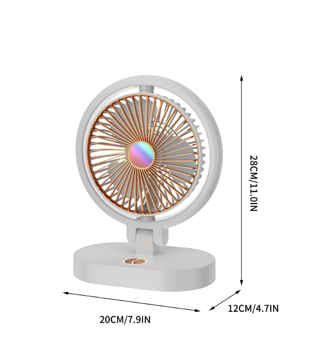 ❄️💡 MINI USB VENTILATOR SA NOĆNIM SVJETLOM – TIH, PRAKTIČAN I MODERAN! 🔥