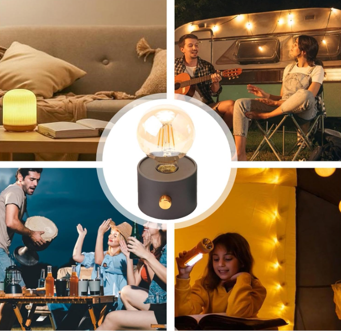 🏕️✨ VINTAGE LED LAMPA – RETRO ŠARM + TOPLA ATMOSFERA!