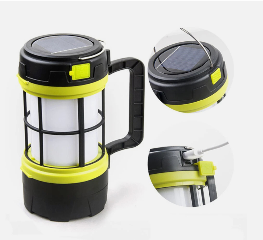 🔦 SOLARNA USB KAMPING LAMPa – VIŠENAMJENSKA 🔋