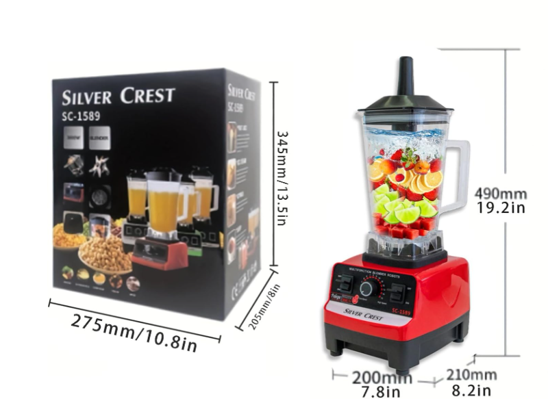 🔥 PROFESIONALNI BLENDER 4500W – 2L – 6 U 1