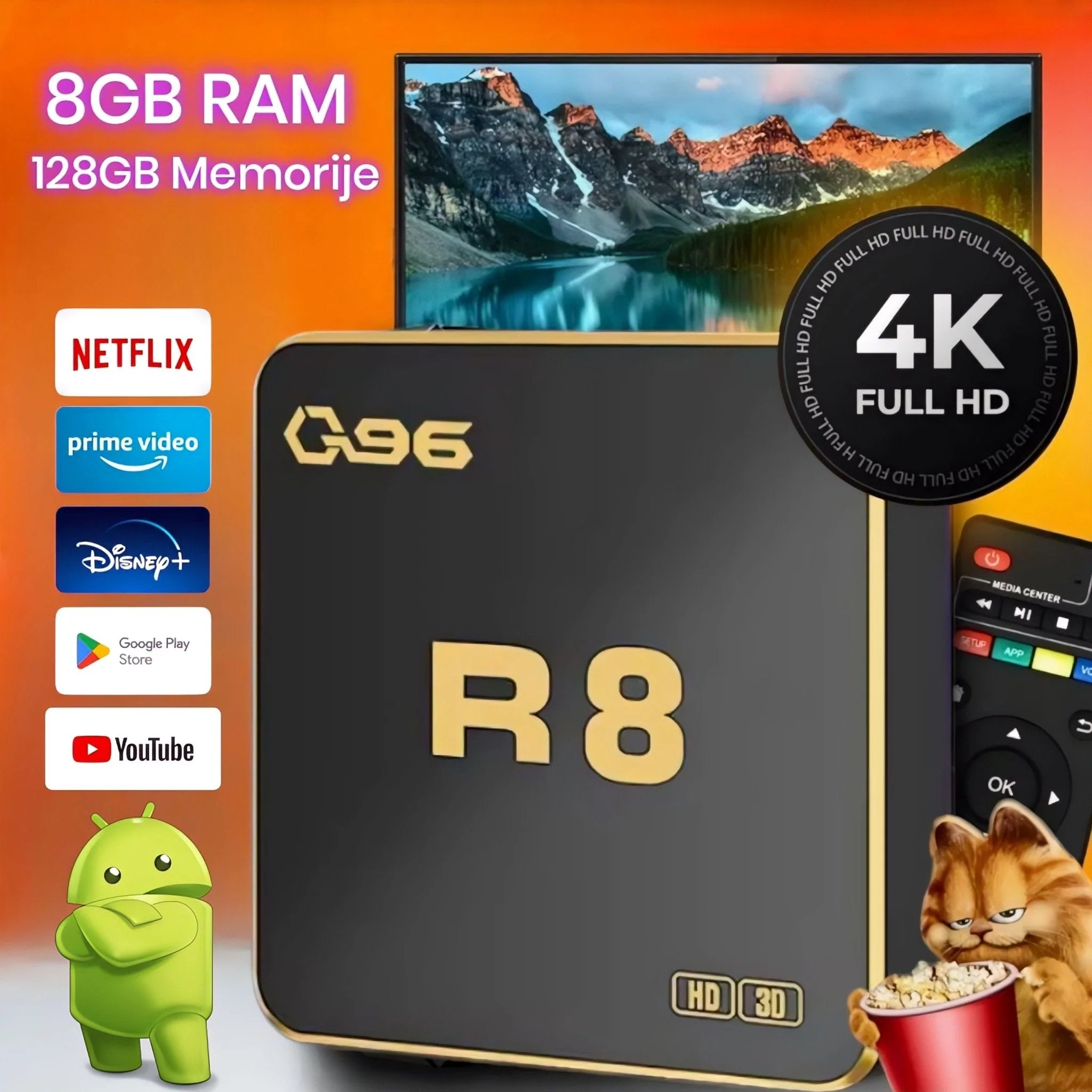 Q96 R8 Android TV Box – Pretvorite Svaki Televizor u Pametni Centar Zabave