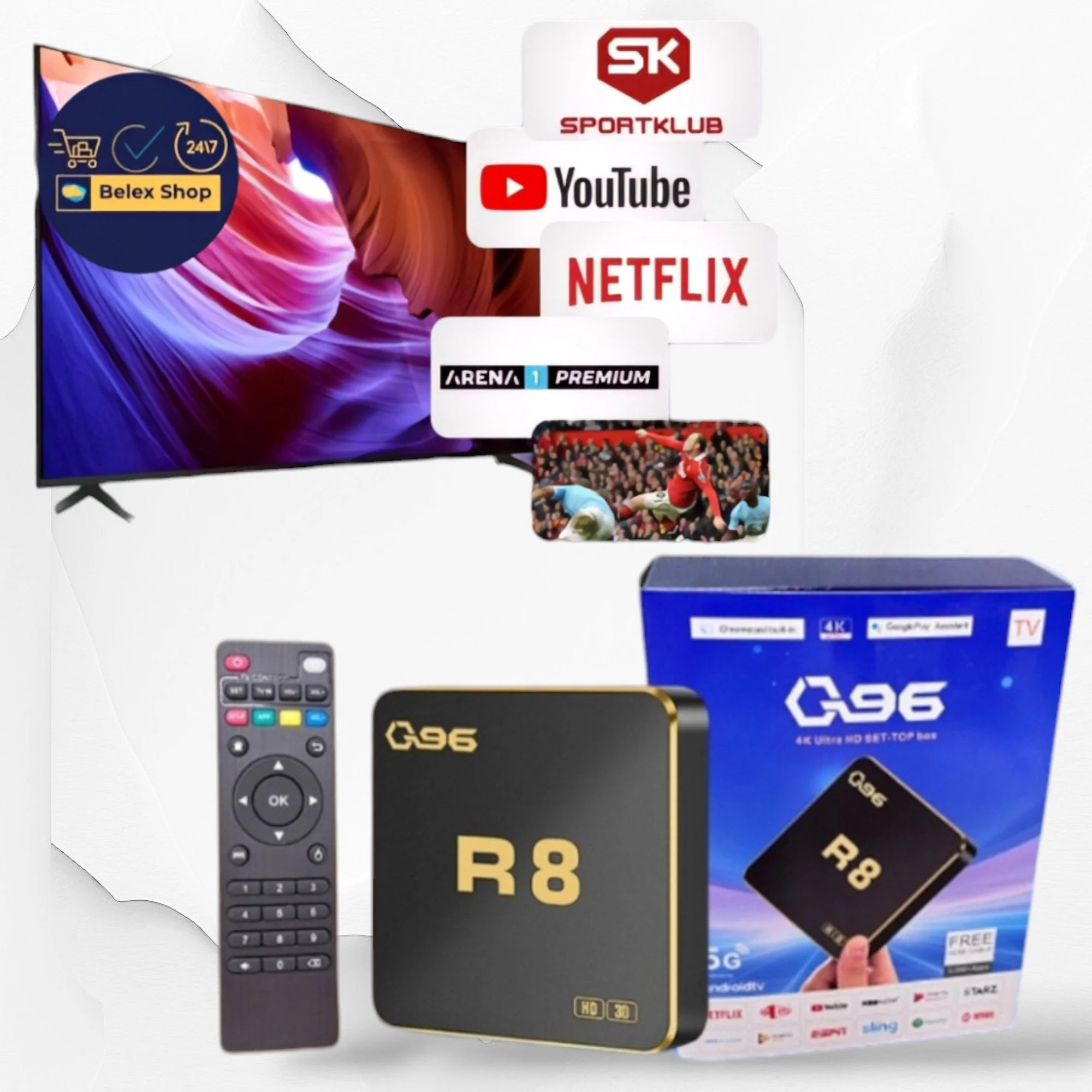 Q96 R8 Android TV Box – Pretvorite Svaki Televizor u Pametni Centar Zabave