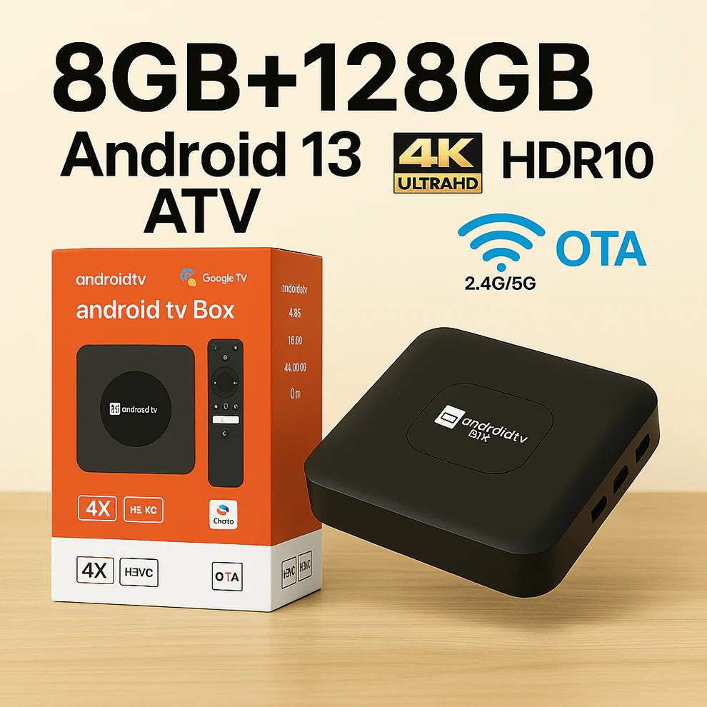 Android TV Box 8GB + 128GB