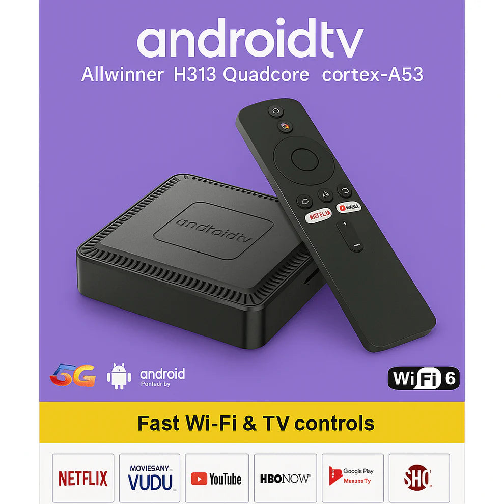Android TV Box H313 Quadcore – Tvoj pametan televizor u samo 1 minuti!