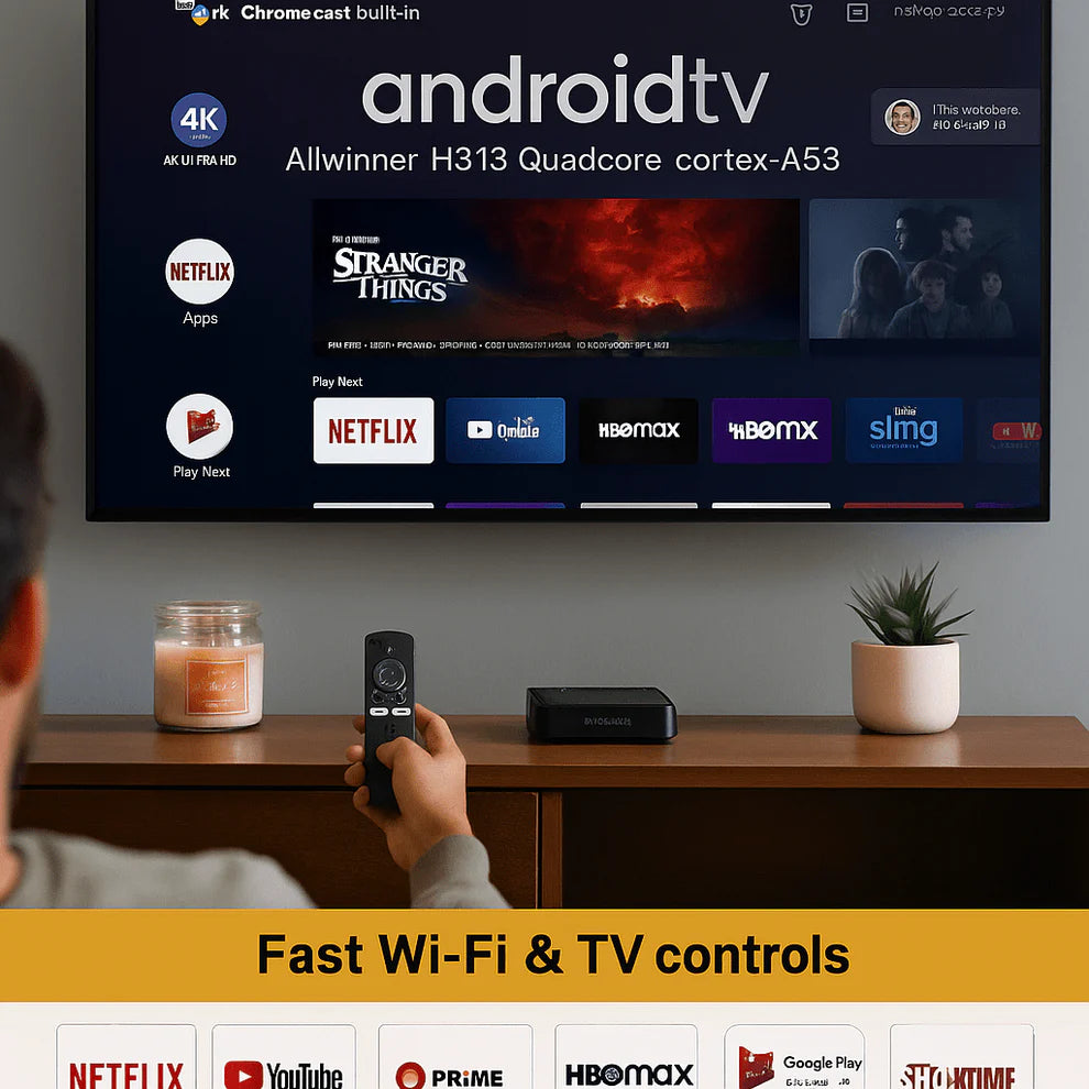 Android TV Box H313 Quadcore – Tvoj pametan televizor u samo 1 minuti!