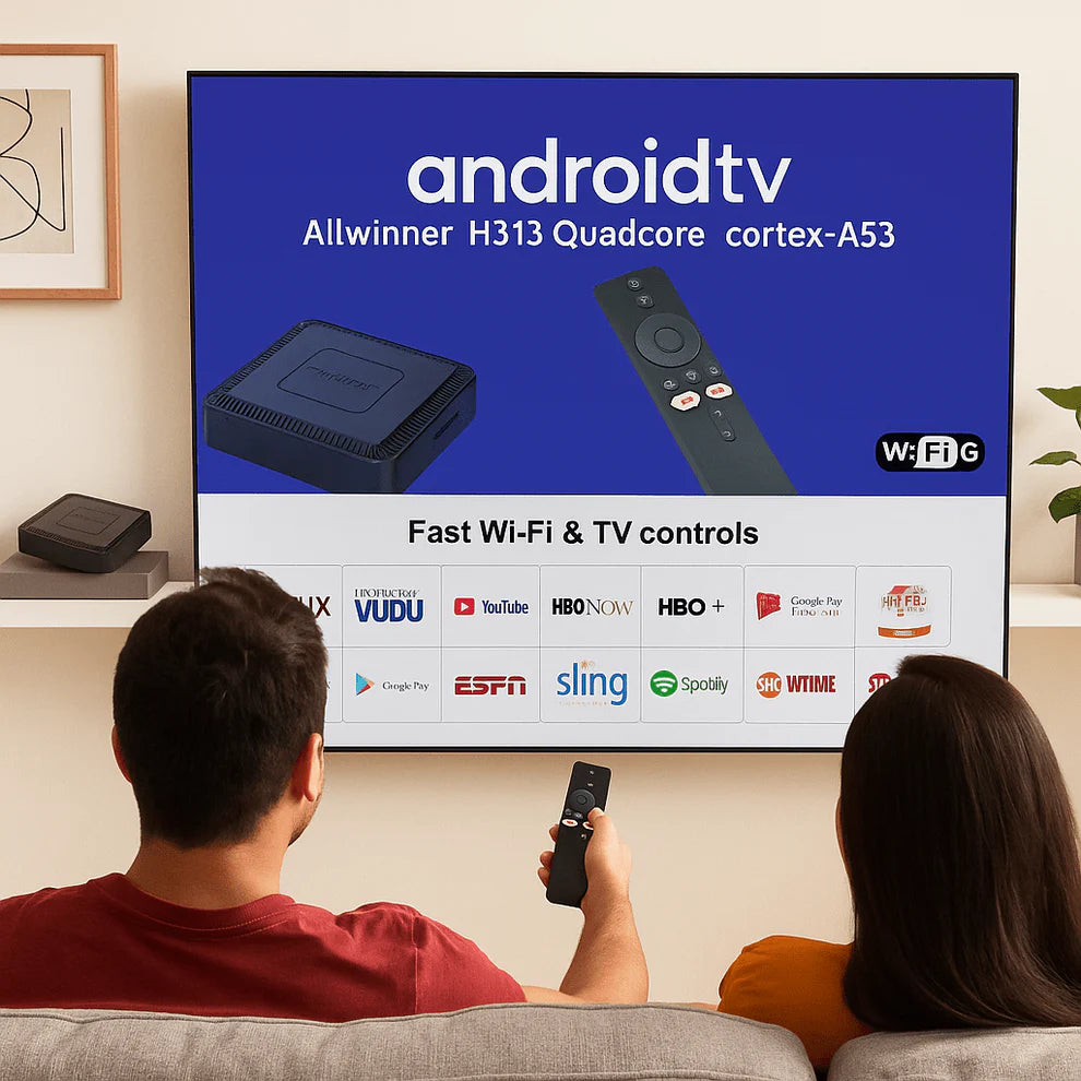 Android TV Box H313 Quadcore – Tvoj pametan televizor u samo 1 minuti!