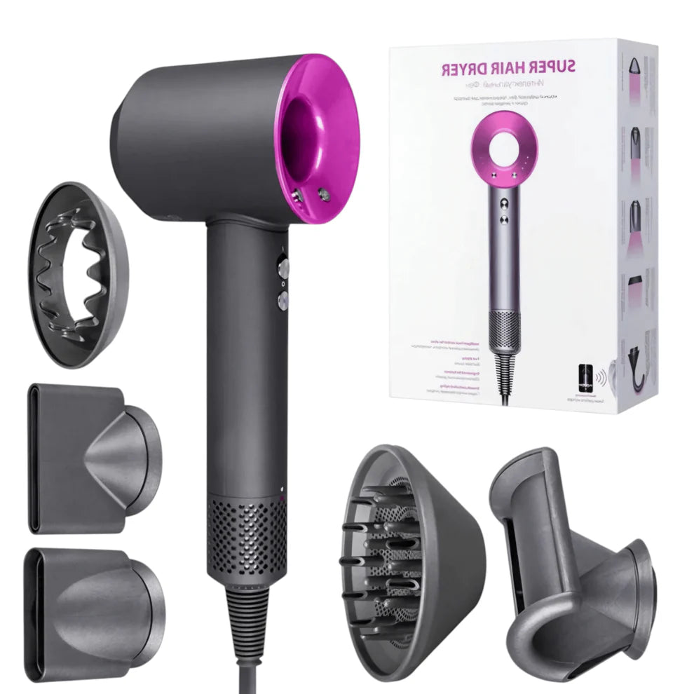 Bežični Fen za Kosu s 5 Magnetnih Mlaznica – Profesionalno i Brzo Sušenje