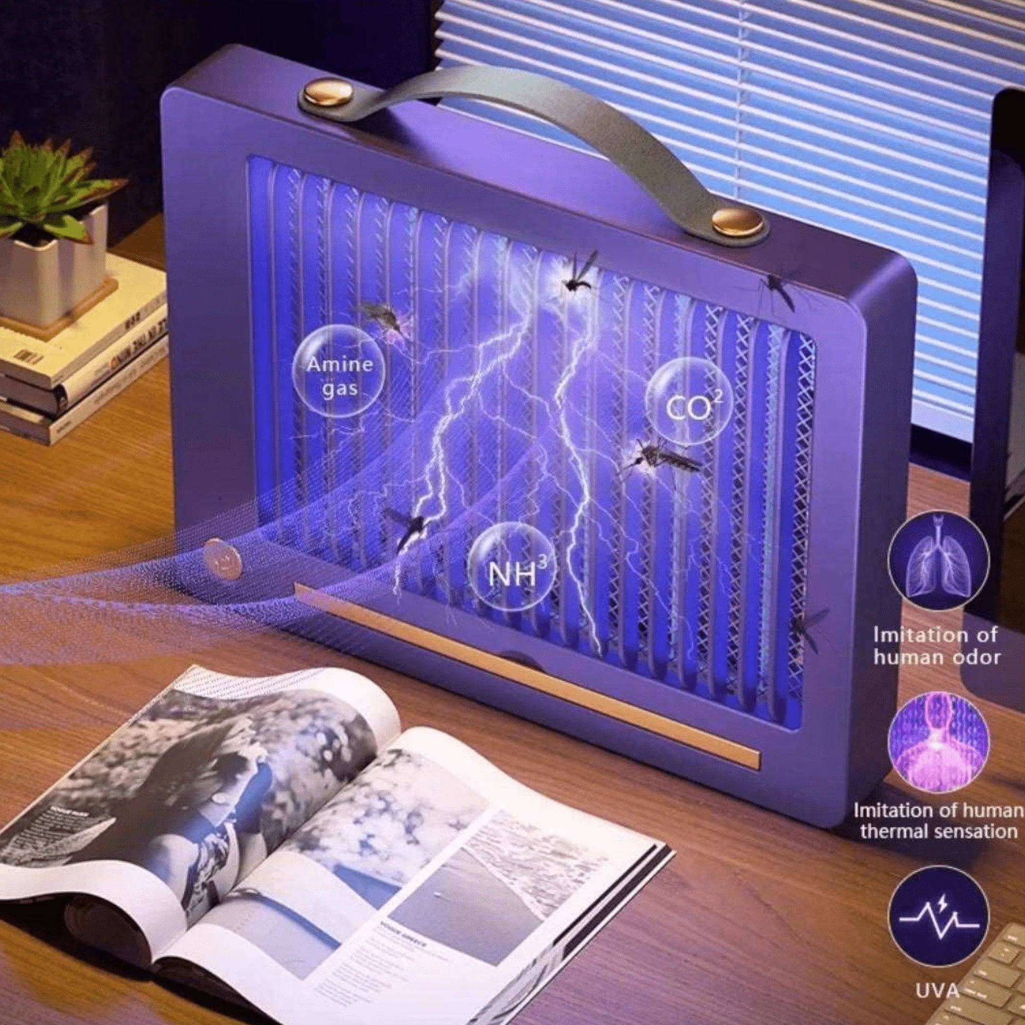 🦟 Antikomarna Lampa – Zaštita Bez Hemikalija i Buke