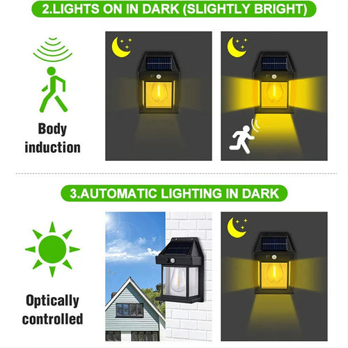 Elegantna Solarna Zidna Lanterna Lampa