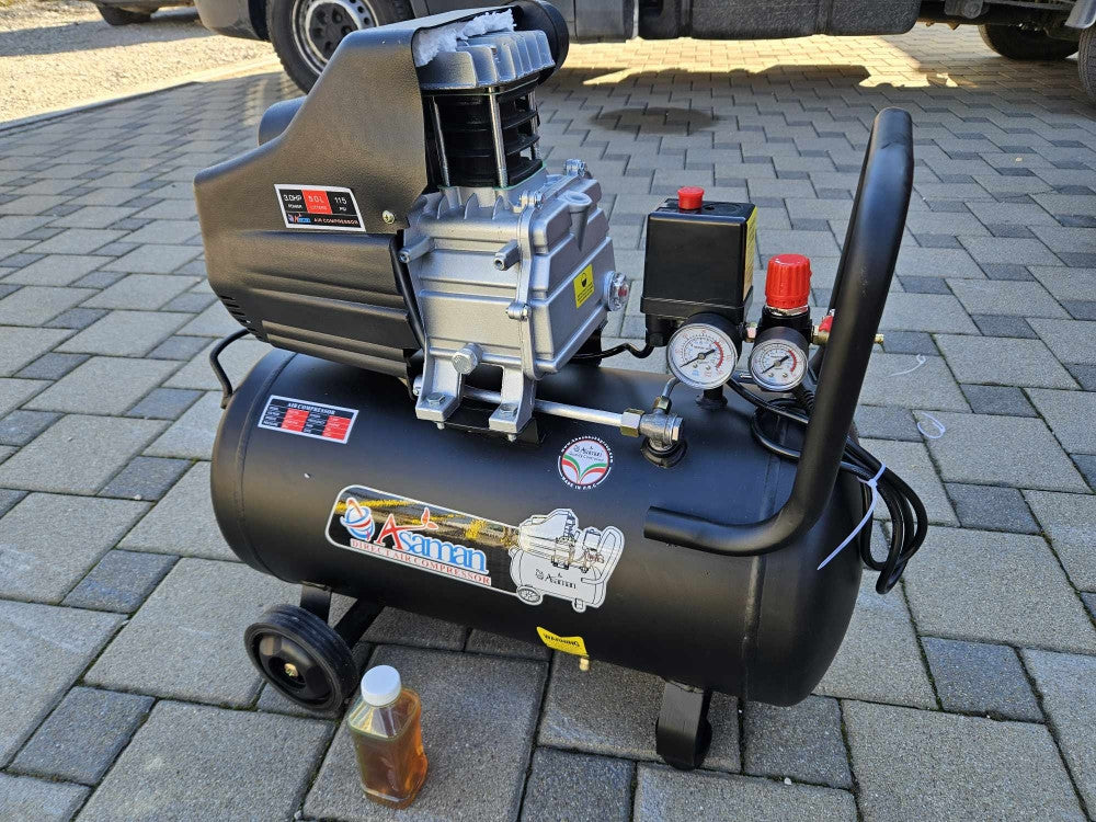 🔧🔥 KLIPNI ULJNI KOMPRESOR ZA VAZDUH ASAMAN GERMANY – 50 L | 3 HP 🔥🔧