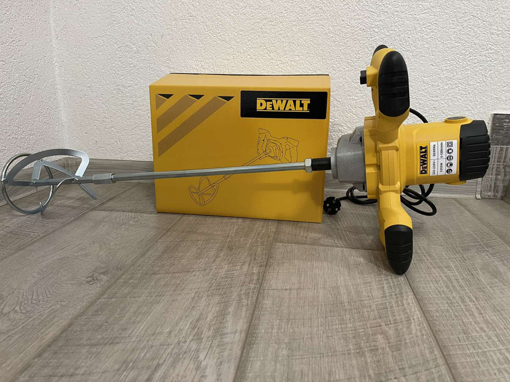 🛠️🔥 DeWALT ELEKTRIČNI MIKSER ZA BETON, LJEPILO I MALTER – 3200W, 1200 OBRTAJA, 6 BRZINA!