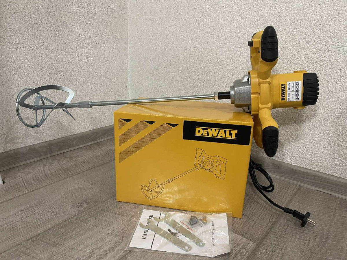 🛠️🔥 DeWALT ELEKTRIČNI MIKSER ZA BETON, LJEPILO I MALTER – 3200W, 1200 OBRTAJA, 6 BRZINA!