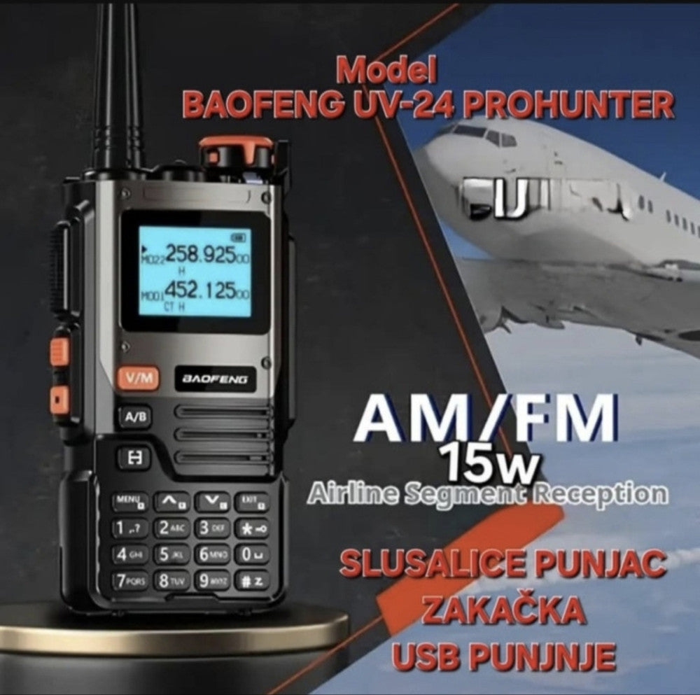 BAOFENG MOTOROLA UV-24 ProHunter – Profesionalna Dvostruka Radio Stanica
