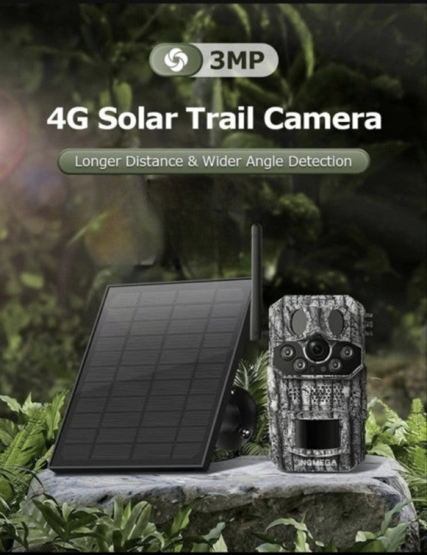LOVAČKA 4G KAMERA SA SOLAROM + GPS – TROSTRUKI SENZORI, NOĆNO SNIMANJE, PRAĆENJE LOKACIJE! 🔥🌲