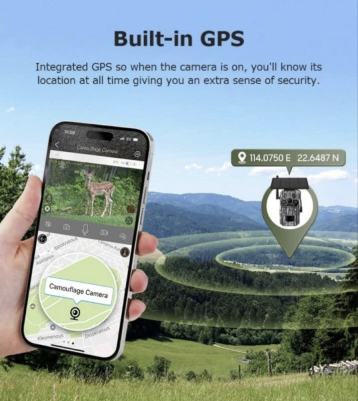 LOVAČKA 4G KAMERA SA SOLAROM + GPS – TROSTRUKI SENZORI, NOĆNO SNIMANJE, PRAĆENJE LOKACIJE! 🔥🌲