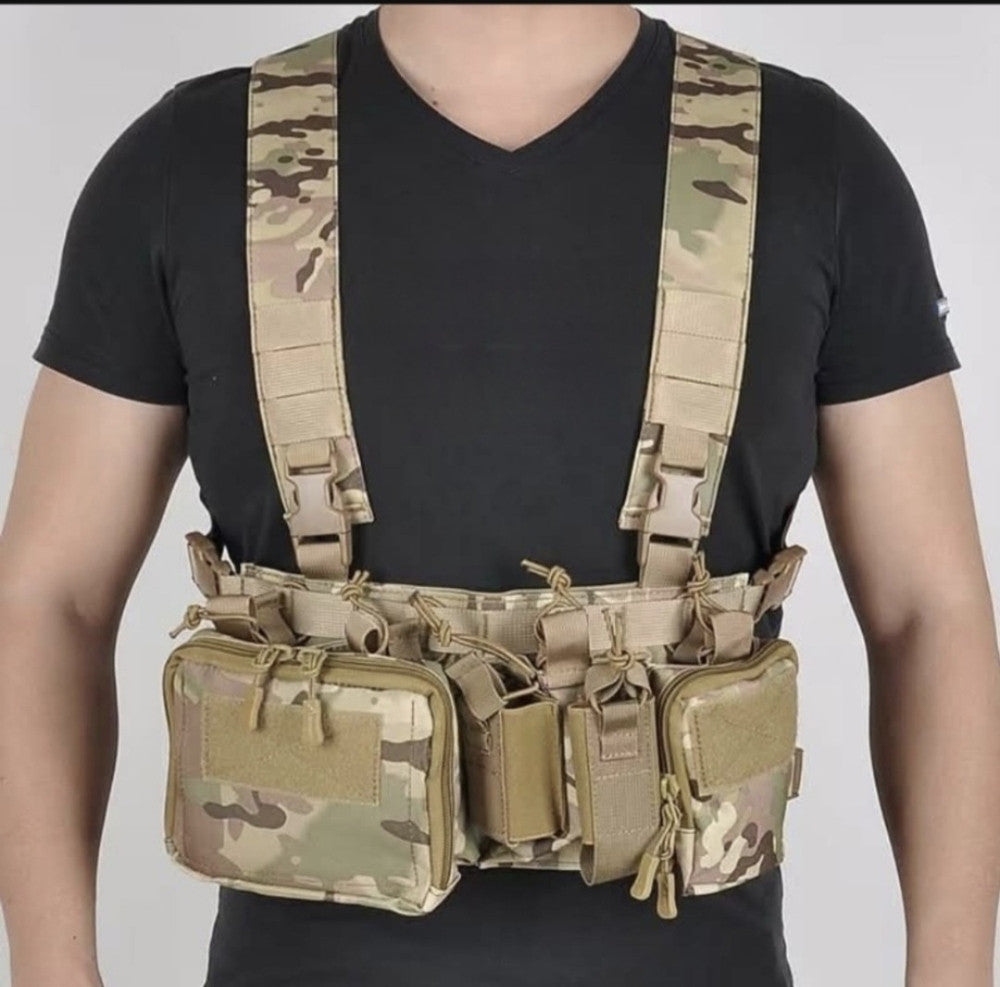 TAKTIČKI / JURIŠNI PRSLUK SA POUCHEVIMA – PROFESIONALNA OPREMA ZA PRAVE AKCIJE!