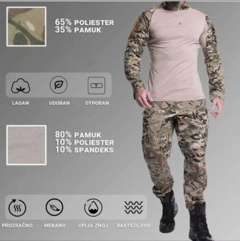 TAKTIČKI KOMPLET RIPSTOP – PROFESIONALNA OPREMA ZA ELITU! 🔥